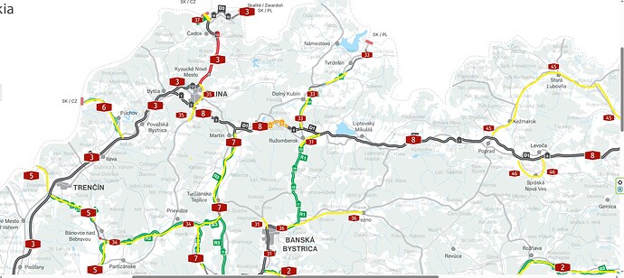 mapa sever